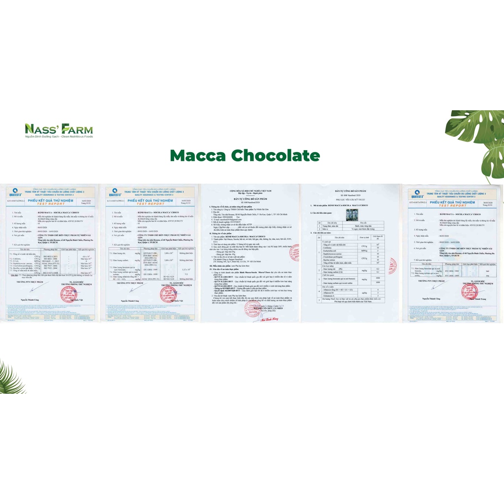 Bánh Cookies Macca Chocolate 70g - Bánh dinh dưỡng ăn vặt healthy thơm ngon giòn rụm, mix hạt dinh dưỡng organic