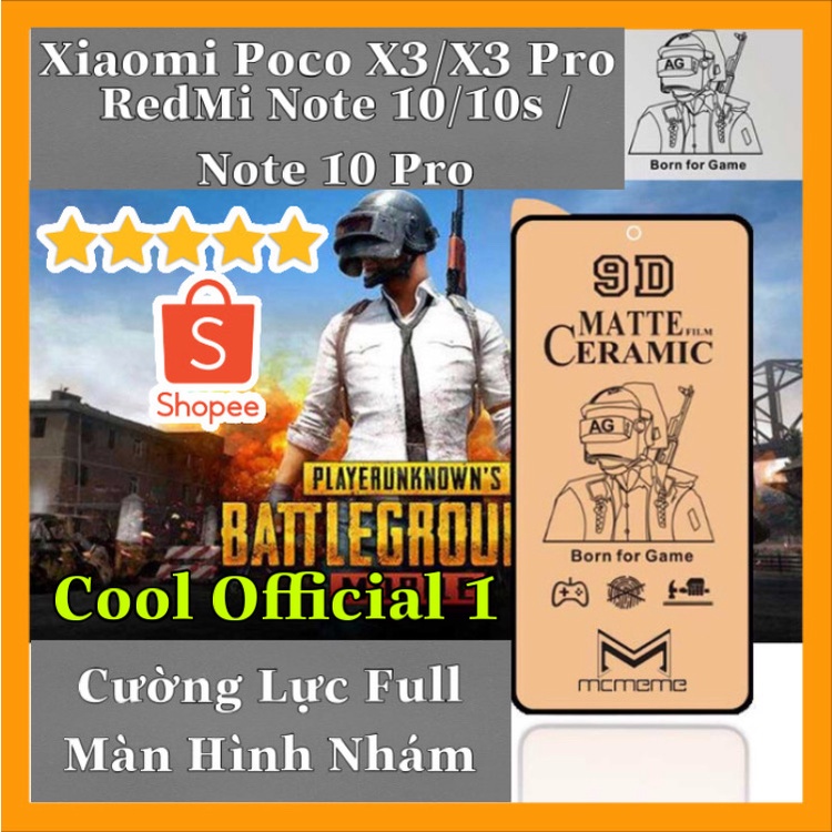 Cường Lực Dẻo Nhám Full Màn Hình K Lo Sứt Mẻ Xiaomi Poco X3 NFC/X3 Pro - RedM Note 10/10s/Note 10 Pro Chất Luợng Cao Cấp