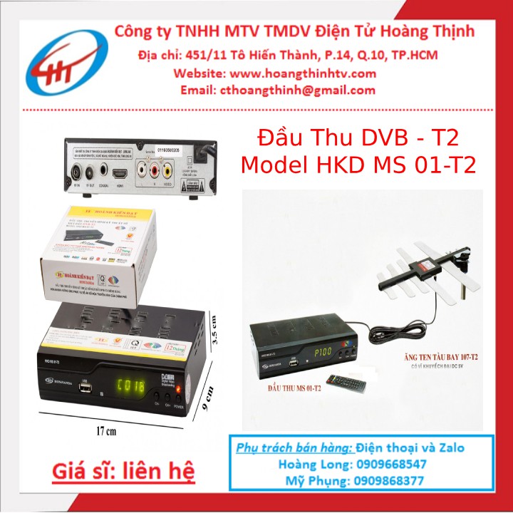 Đầu Thu DVB - T2 Model HKD MS 01-T2