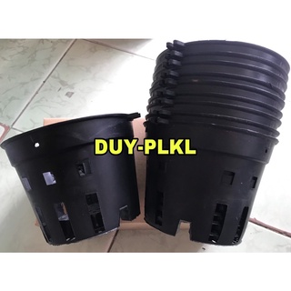 Chậu trồng lan - 10 cái size 16 -  chậu nhựa đen trồng lan size 16cm. chậu đen Trồng lan.