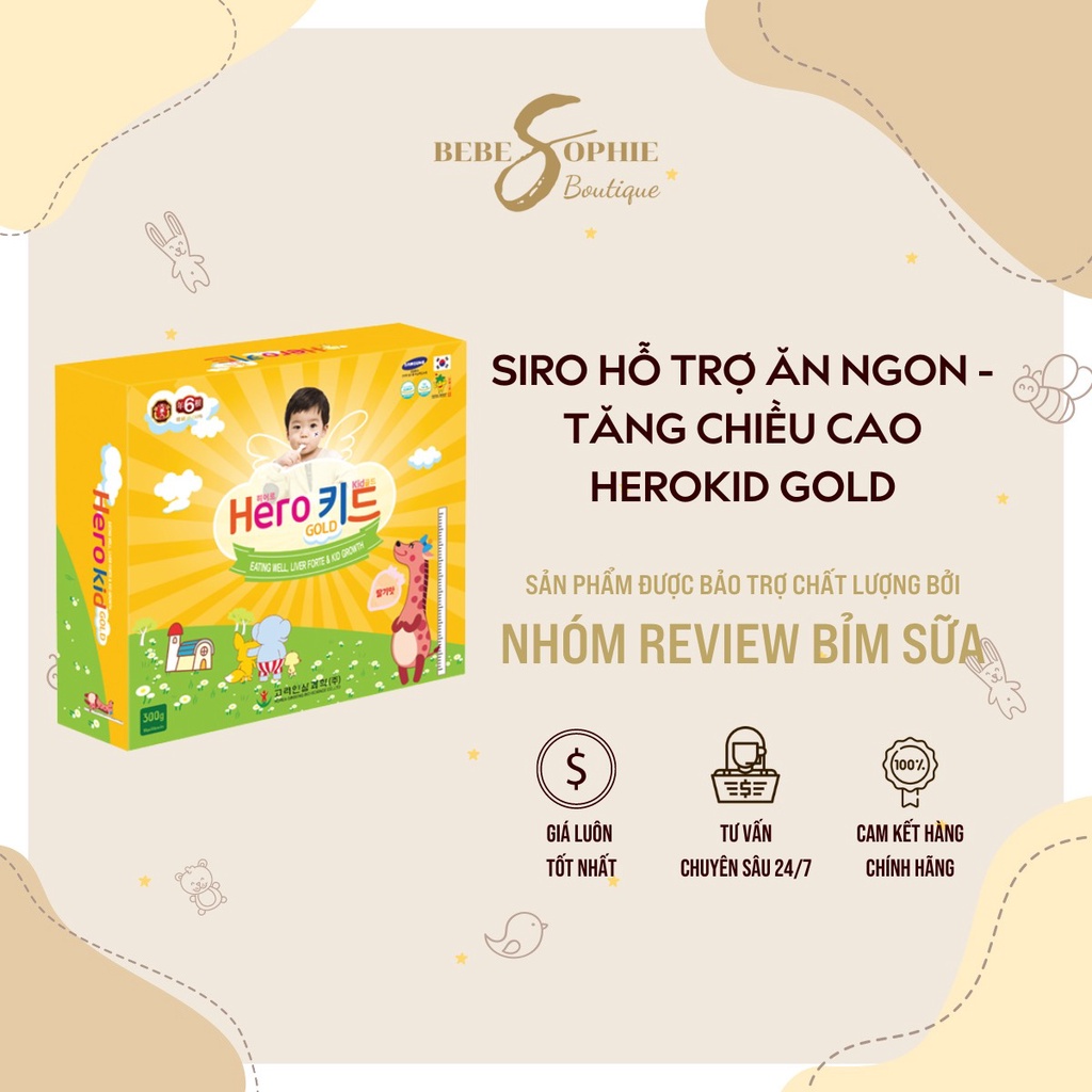 [Chính Hãng] Herokid Gold – Cải thiện tình trạng ăn uống, tăng cường sức khỏe và sức đề kháng