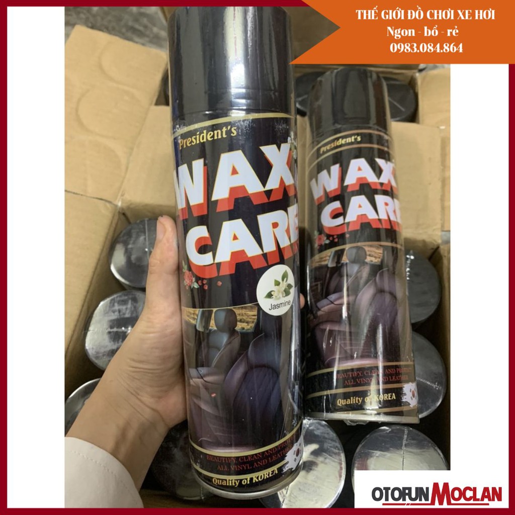 (Mùi Cafe) Dung dịch Wax Care - Chai xịt bóng đồ da ghế da nội thất đồ gỗ làm sạch làm bóng làm mềm mịn dưỡng bóng