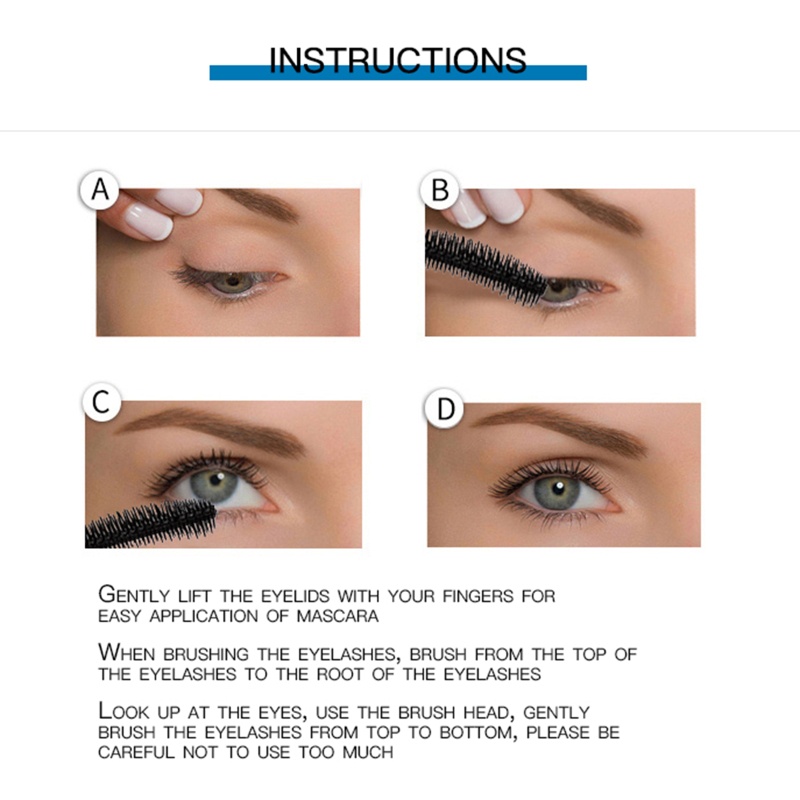 Mascara YOUYO Sợi Tơ 4D Màu Đen Chống Thấm Nước Chuốt Dày Mi