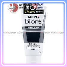 Sữa rửa mặt tẩy da chết nam Biore