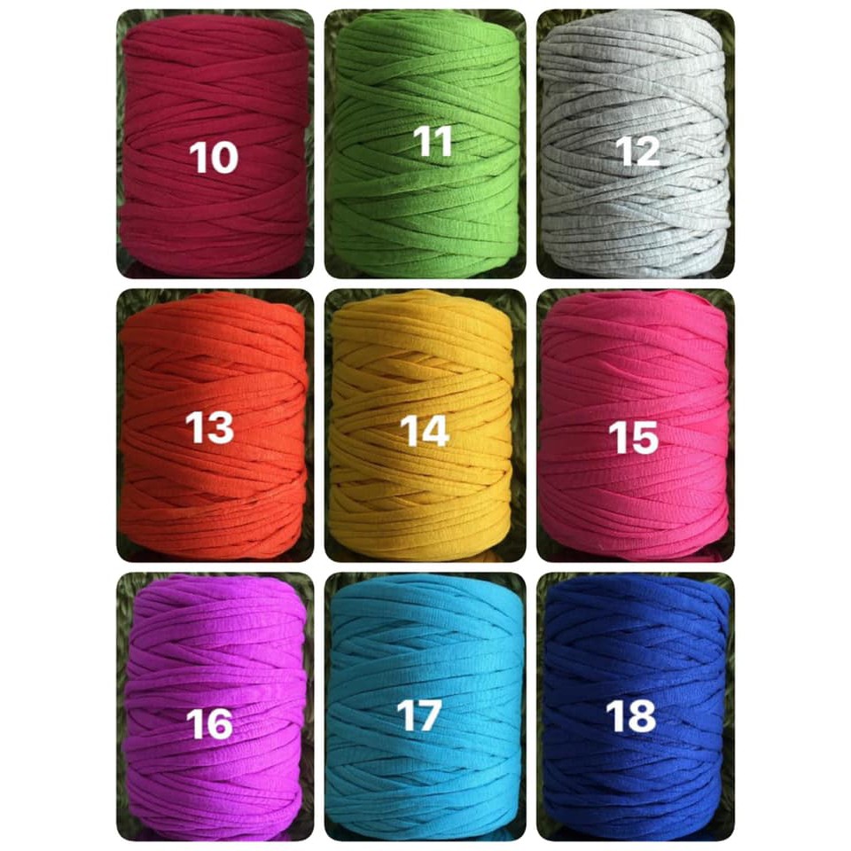 Sợi vải 250 gram bảng màu 1-20