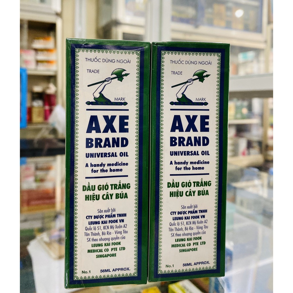 DẦU NÓNG CÂY BÚA- DẦU AXE BRAND- DẦU GIÓ TRẮNG HIỆU CÂY BÚA - CHAI LỚN 56ML.