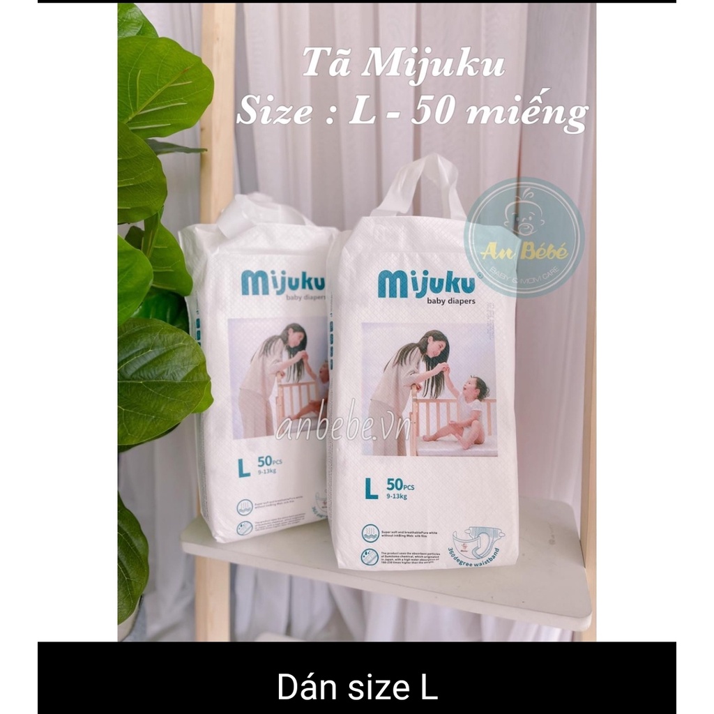 Bỉm quần 50 Miếng  Mijuku xuất Nhật M50/L50/XL50/ 2XL50/ 3XL50- Bỉm siêu thấm hút an toàn cho làn da bé yêu