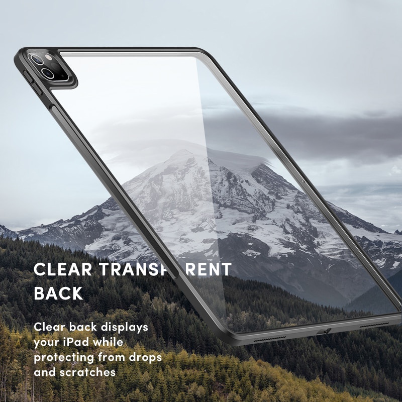 Ốp máy tính bảng màu trong suốt siêu mỏng chống sốc bảo vệ dành cho iPad 10.2 9th pro 12.9 11 2020 2018 mini 6 2021