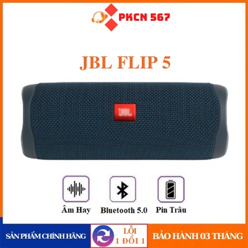 Loa Bluetooth JBL FLIP 5 âm thanh cực đỉnh bass mạnh công suất lớn Bluetooth 5.1 NEW - Bảo Hành 3 Tháng 1 đổi 1