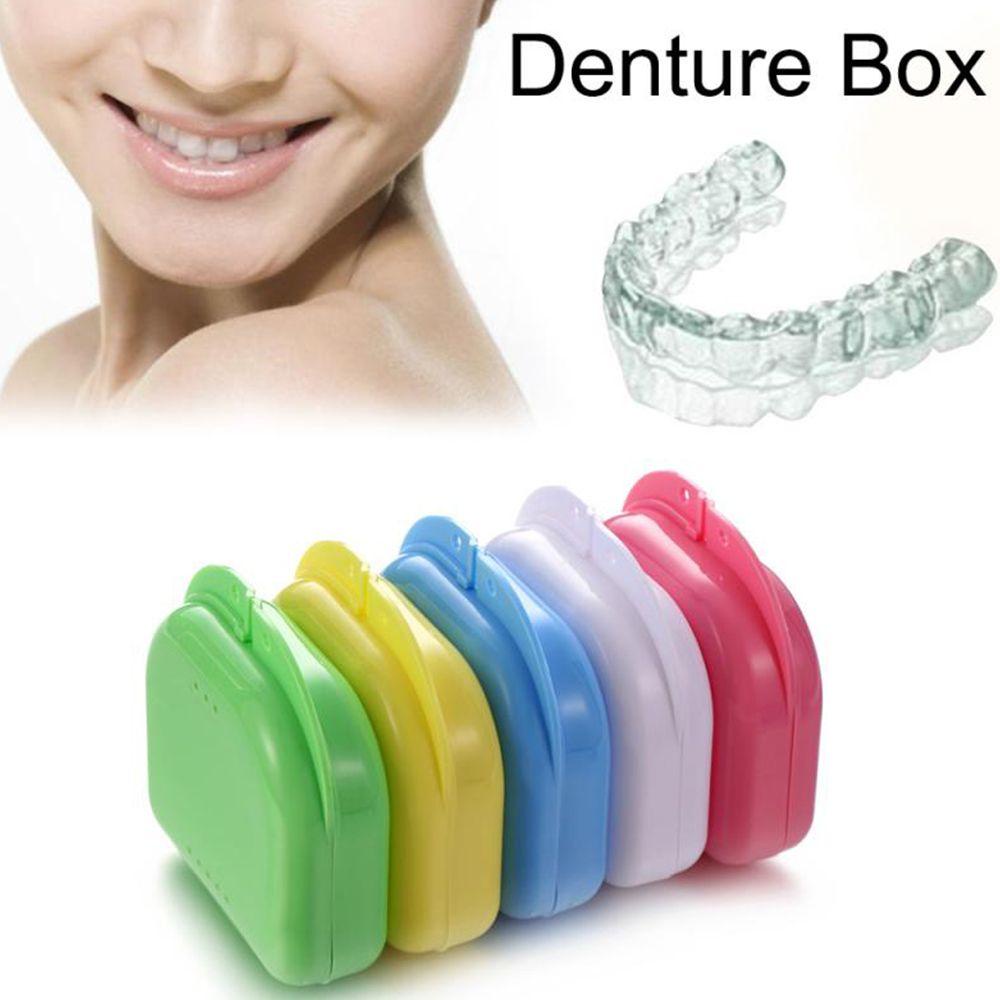 Hộp Đựng Răng Giả Mini Chỉnh Nha Bền Bỉ Tiện Dụng