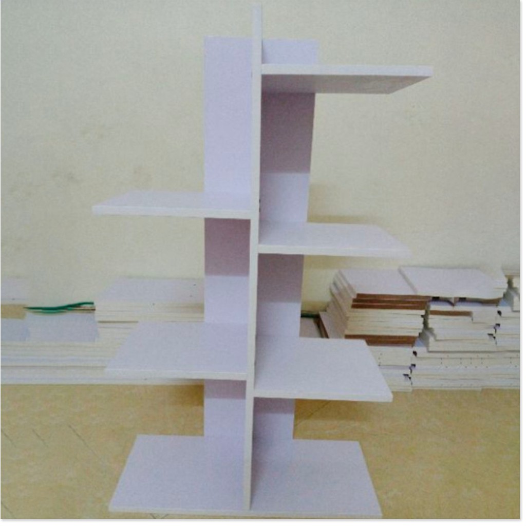 Kệ để sách báo bằng gỗ 5 tầng