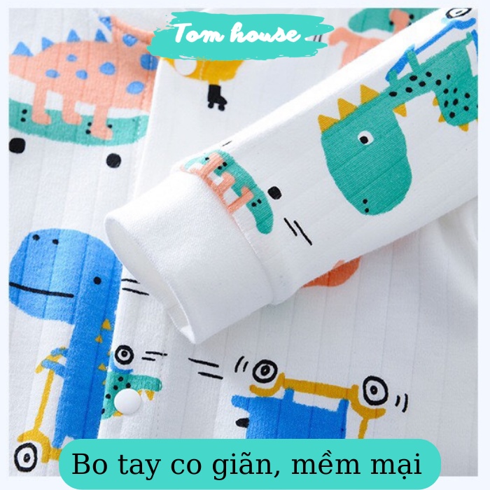 Body liền thân dài tay cho bé trai, bé gái sơ sinh 100% cotton xuất Hàn 𝟏𝟔𝐁𝐃𝐃
