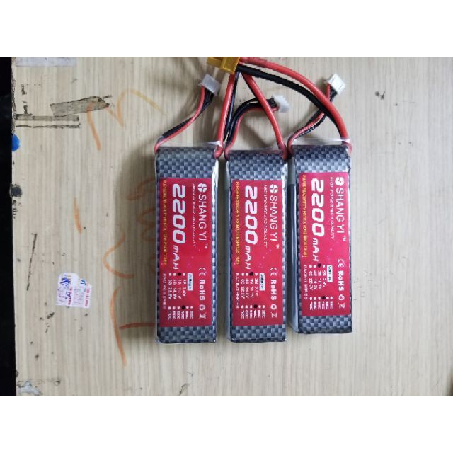 Pin Lipo ShangYi 2s, 3s, 4s 2200 mAh 45C - XT60 may bay
