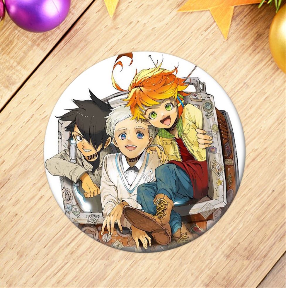 Huy Hiệu Cài Áo Họa Tiết Hoạt Hình Neverland Emma