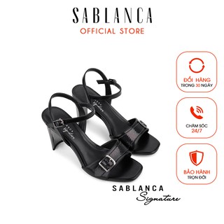 Giày sandal cao gót phối vân da rắn - Sablanca 5050S thumbnail