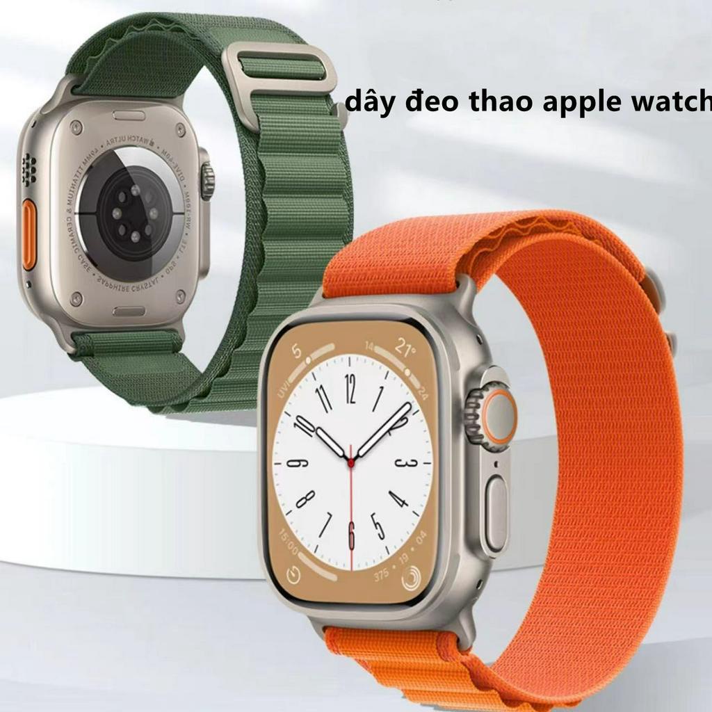 Dây Đeo Thay Thế Cho Đồng Hồ Thông Minh Apple Watch Ultra 49mm 44mm 40mm 42mm 38mm series 8 7 6 5 3 Se 45mm 41mm
