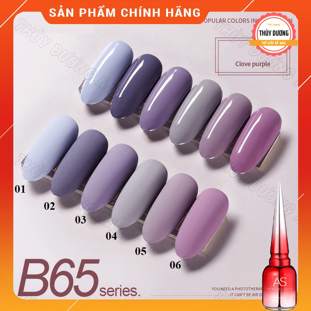Sơn gel AS chính hãng chai đỏ mã B65 15ml