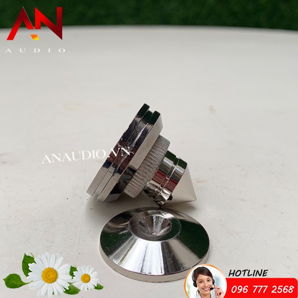 Chân đế gắn loa mạ vàng cao cấp - Chân đinh chén hứng- đơn giá 1 chiếc