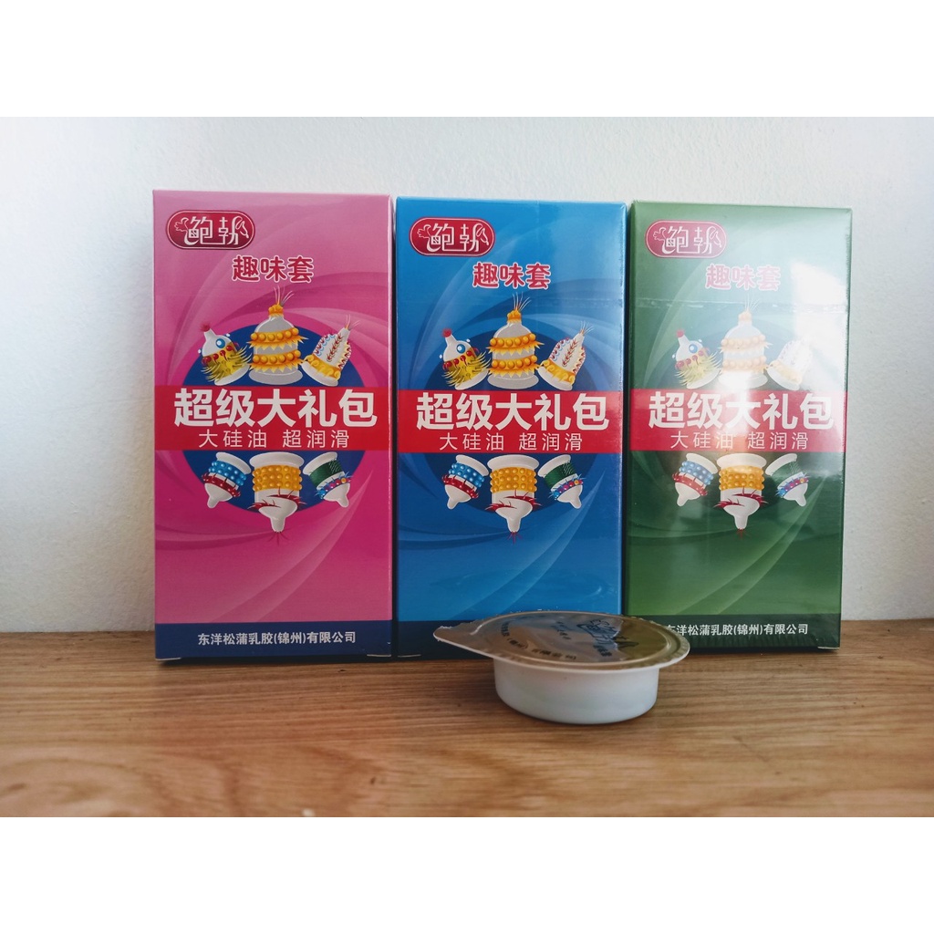 Bao Cao Su siêu gai bi, râu, kéo dài thời gian quan hệ - Hộp 6 chiếc có 6 kiểu gai khác nhau