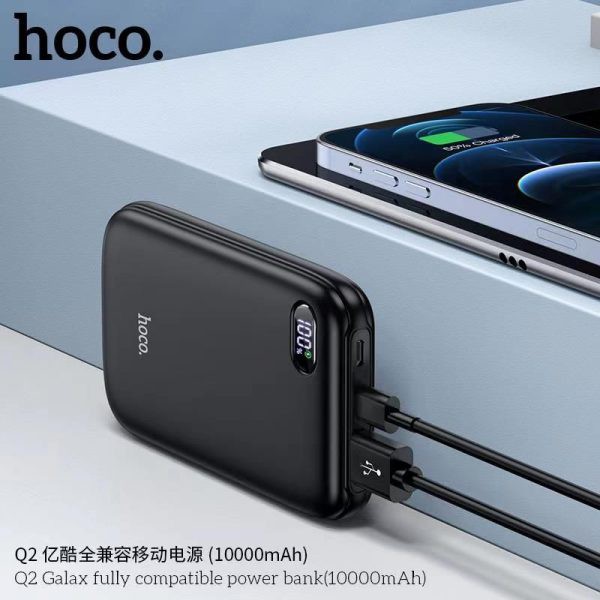 Pin Dự Phòng Hoco Q2 10000mAh💎CAO CẤP💎Sạc Dự Phòng Tích Hợp Sạc Nhanh QC3.0 và PD20W Đèn Led Hiển Thị - Bảo Hành 1 Năm