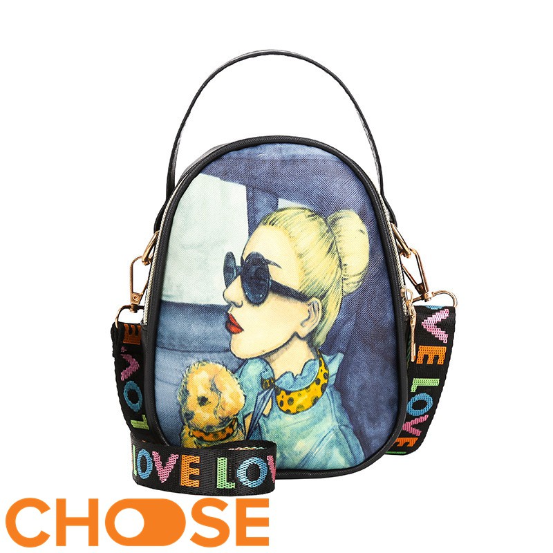 Túi Đeo Chéo Nữ Choose Túi In Hình Women Classic BBK1K4