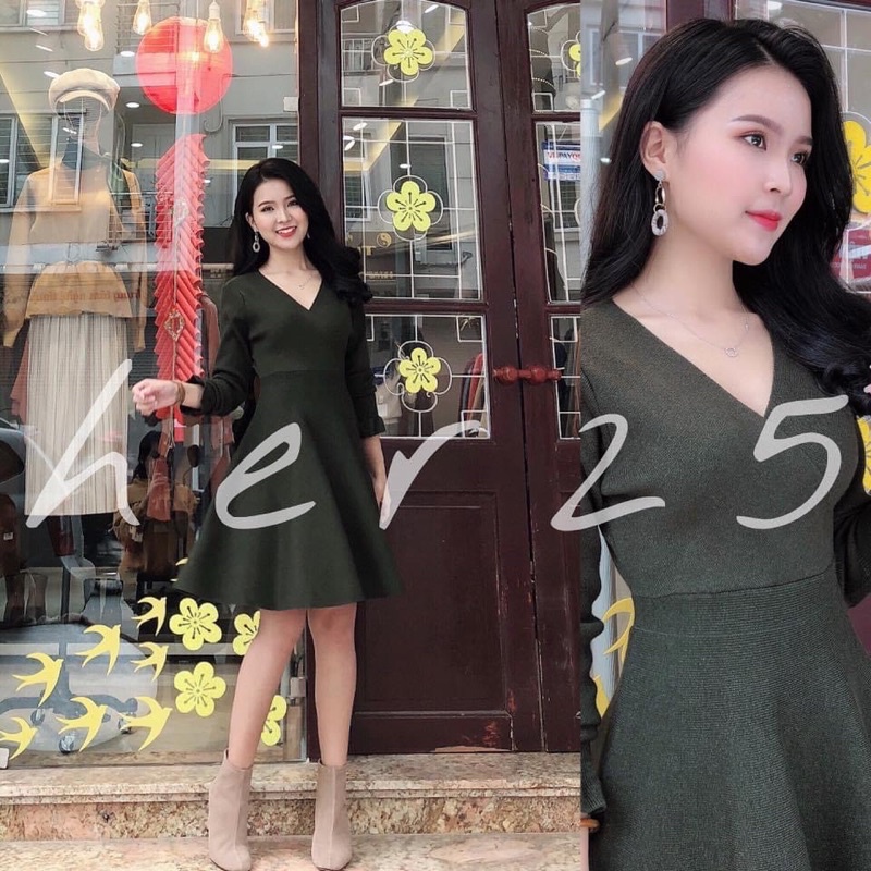 Pass đầm len Her 25