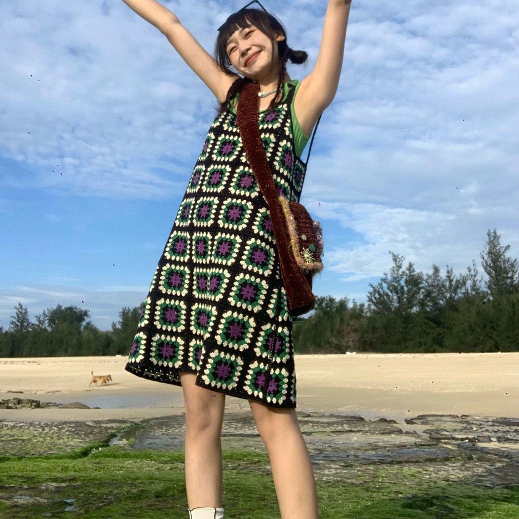 Áo Len Nữ Không Tay Phong Cách Hong Kong Cổ Điển