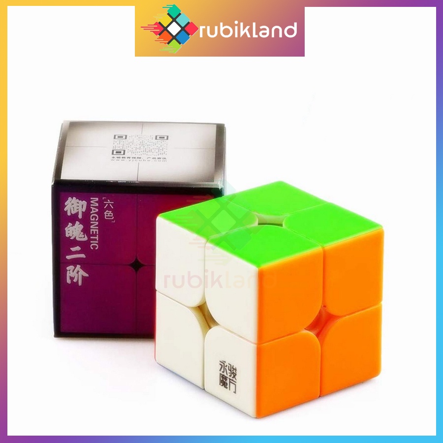 Rubik 2x2 Nam Châm YongJun YuPo V2 M YJ V2M Rubic 2 Tầng Đồ Chơi Trí Tuệ Trẻ Em