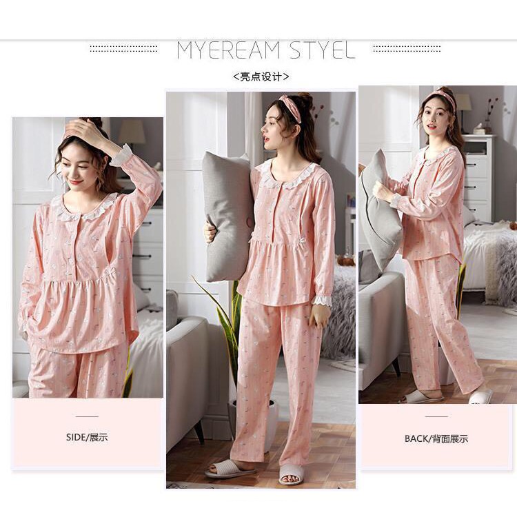 Bộ bầu và sau sinh cotton, co giãn đàn - 𝐁𝐃𝟓𝟒