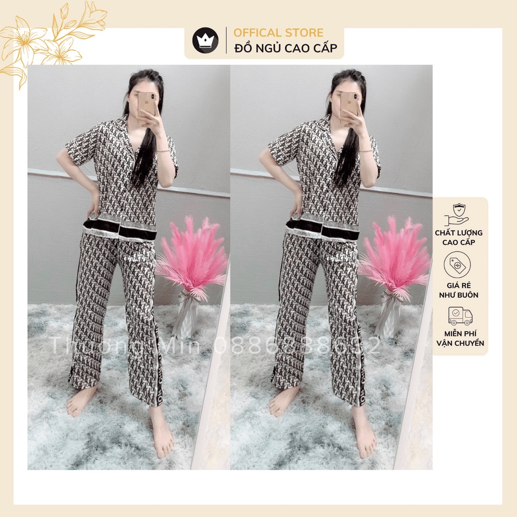 Đồ bộ Pijama - Bộ lụa Latin Dài tay cao cấp vải mềm mại, họa tiết nhẹ nhàng, trẻ trung | BigBuy360 - bigbuy360.vn