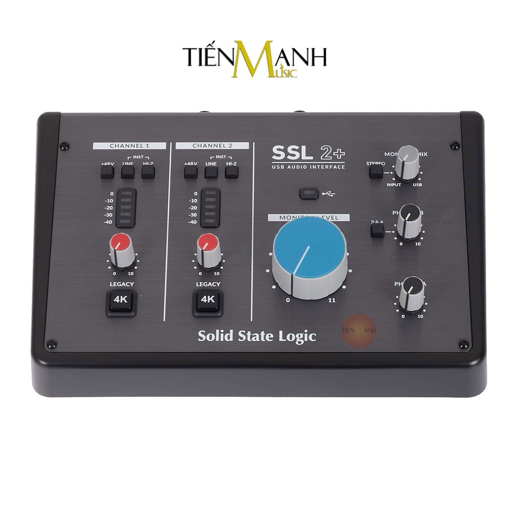 Soundcard Solid State Logic SSL2+ - Sound Card Bộ Thu Âm Thanh và Livestream SSL2 USB-C Audio Interface