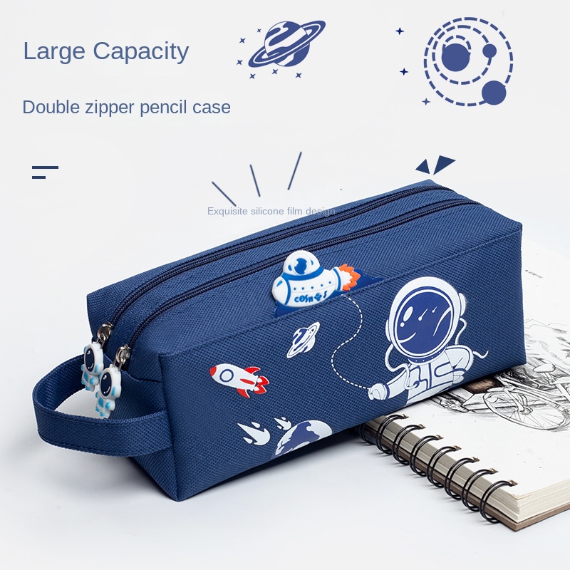 Large capacity pencil case ins Japanese pencil case Korean version cartoon boys and girls junior high school students pencil case