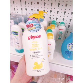 Sữa tắm gội Pigeon 700ml Vàng