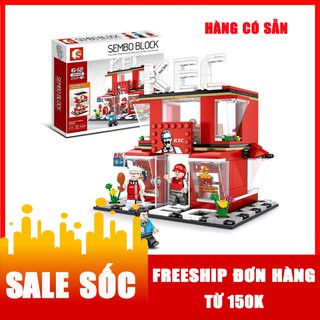 Lego xếp hình quán gà rán kfc phát triển trí thông minh cho trẻ