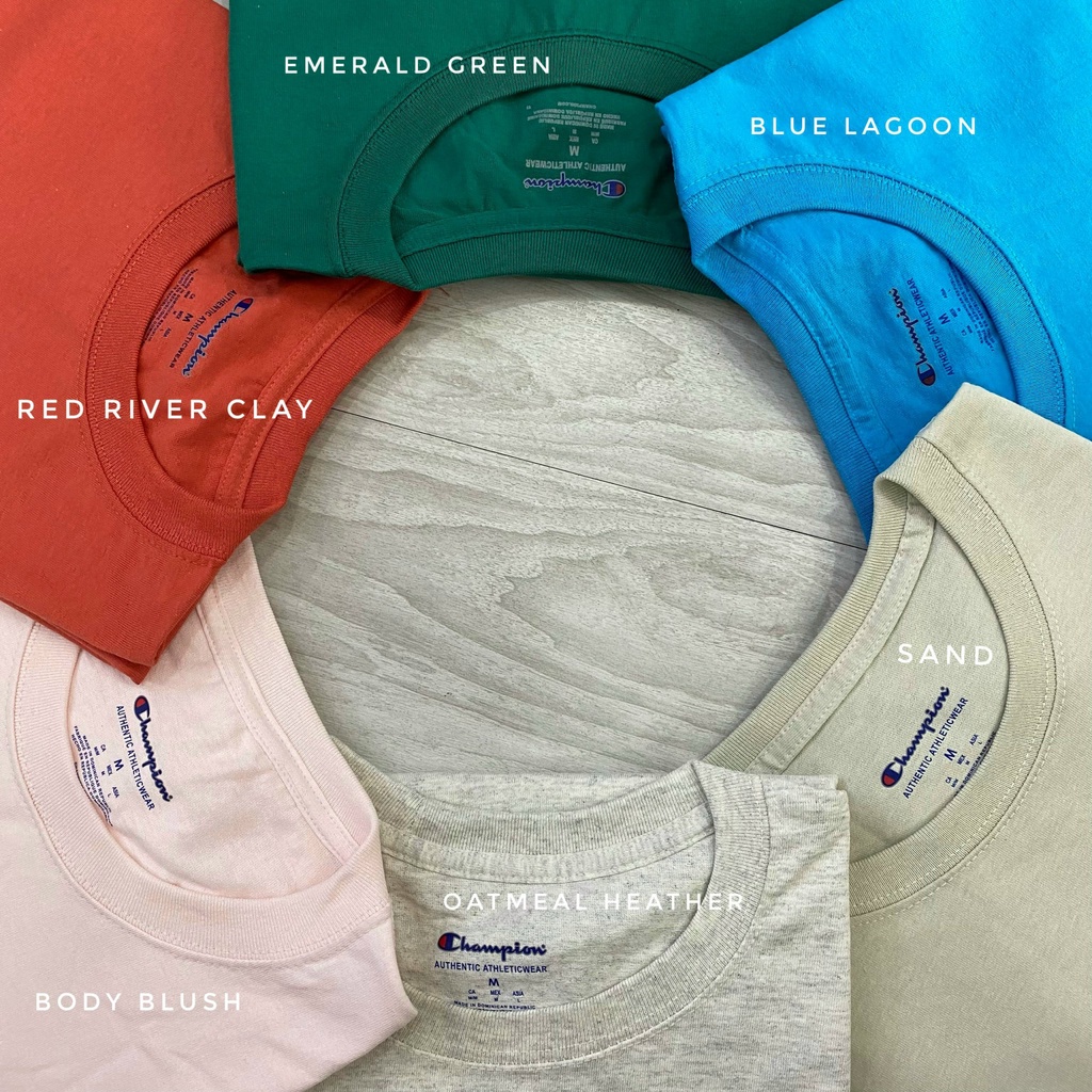 Áo thun unisex Champion Basic phối màu 2022