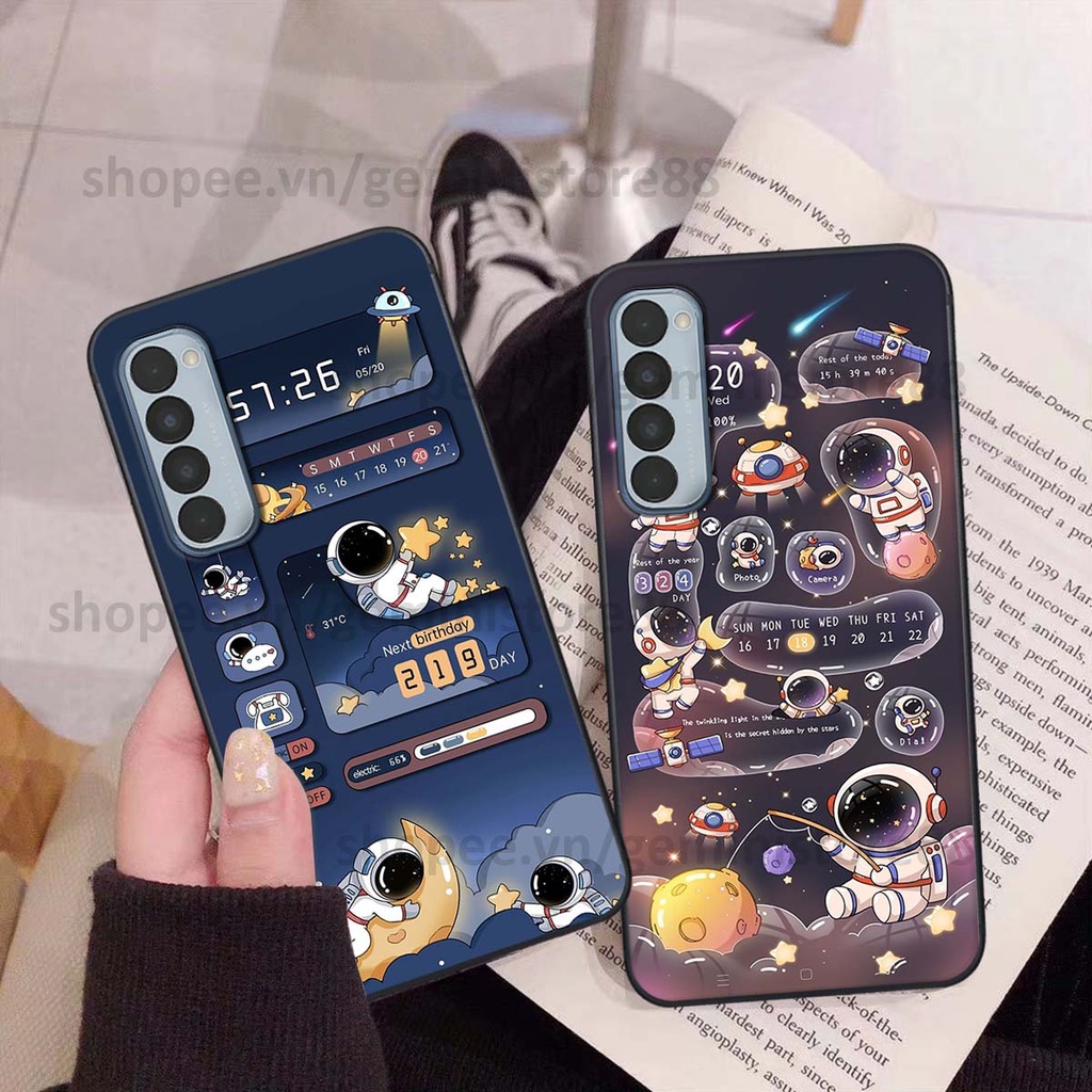 Ốp Oppo Reno4 / Reno4 Pro / Reno 4 in hình các icon gấu thỏ phi hành gia siêu cute đáng yêu, cá tính
