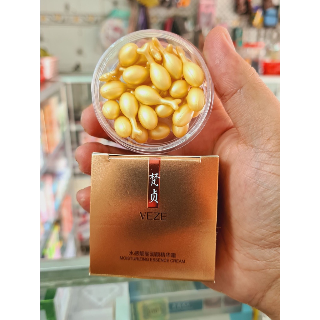 Hộp 30 Viên Serum Vitamin Veze Dưỡng Da, Cấp Ẩm, Sáng Da, Ngừa Lão Hóa 30ml