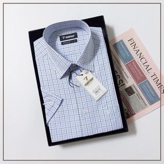 Áo sơ mi nam tay ngắn Vĩnh Tiến form regular vạt ngang vải tencel 295 - G171