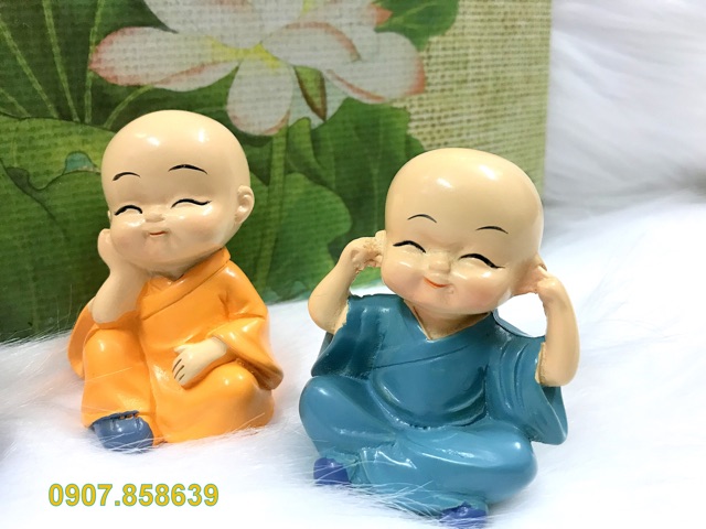Tượng chú tiểu 4 không cao cấp sứ loại 1
