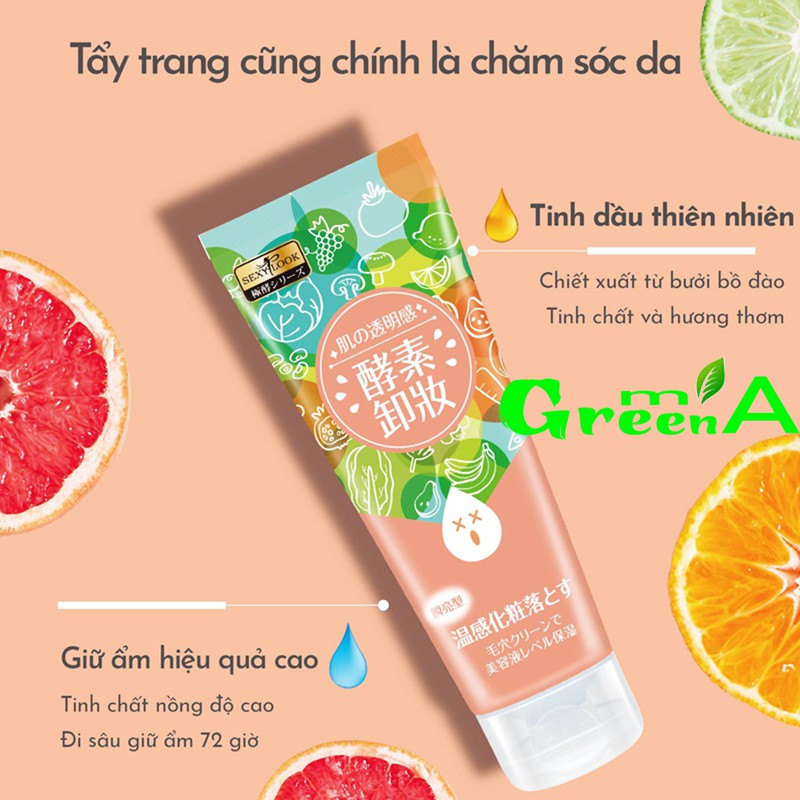 Gel tẩy trang hoa quả lên men dạng nhiệt SEXLOOK chiết suất từ rau củ quả lên men tự nhiên [CHÍNH HÃNG]