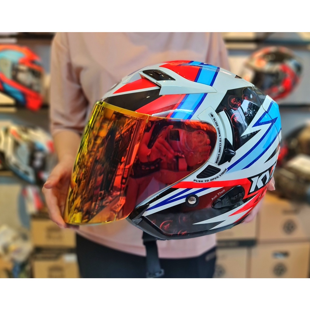 Kính màu thay thế nón 3/4 Kyt