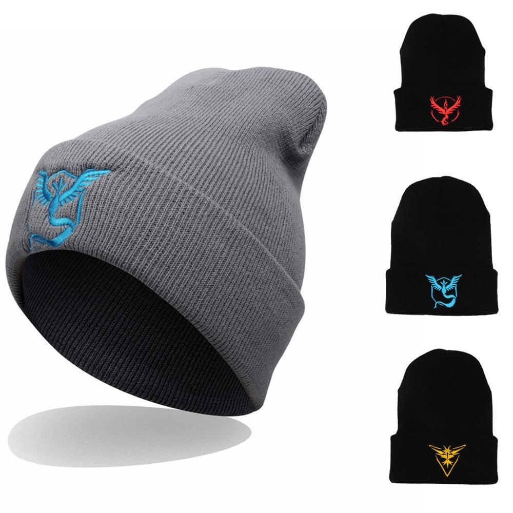 Mũ Beanie Dệt Kim Unisex Hình Pokemon Go Mới