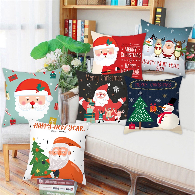 Vỏ Gối Trang Trí Chủ Đề Giáng Sinh 45x45cm 2023 trang trí nhà cửa