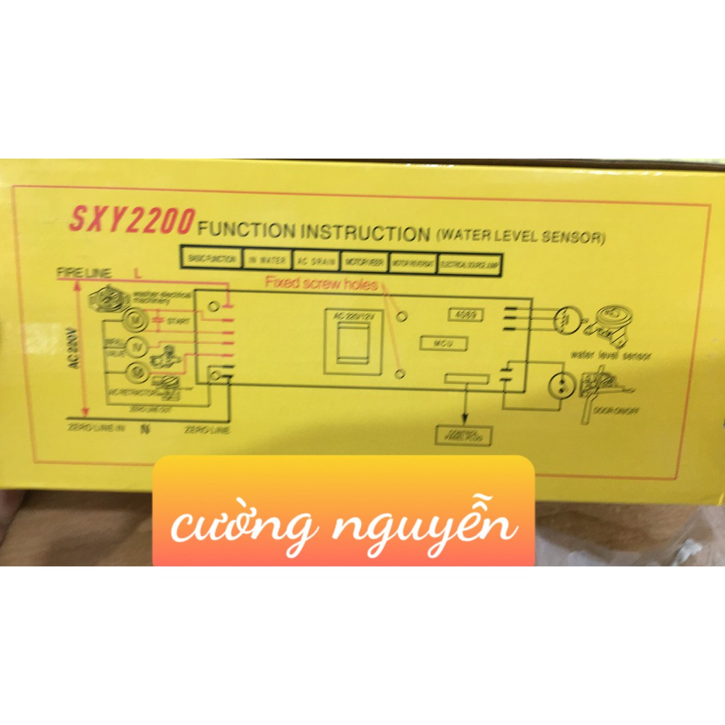 Bo Mạch Máy Giặt Đa Năng SXY 2200 Rắc cắm