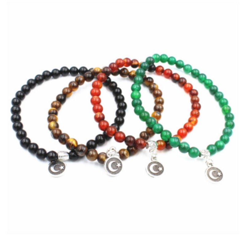 Vòng Tay Chuỗi Hạt Cầu Nguyện Hồi Giáo 33 Hạt Dày 6mm Cho Nam Và Nữ