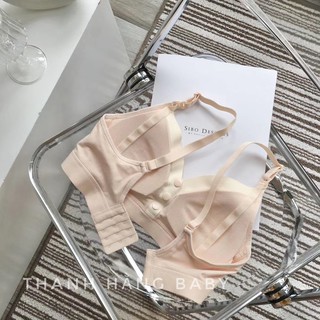 Áo ngực cho con bú chống chảy xệ , áo lót bầu cotton lamama