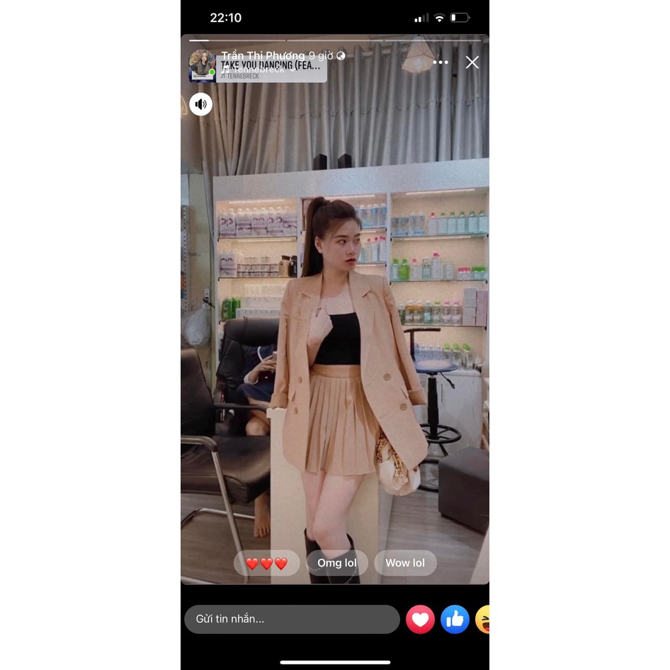 Áo Vest Blazer tay dài màu trơn cho nữ Hàn Quốc 2 lớp dày dặn thời trang Ara