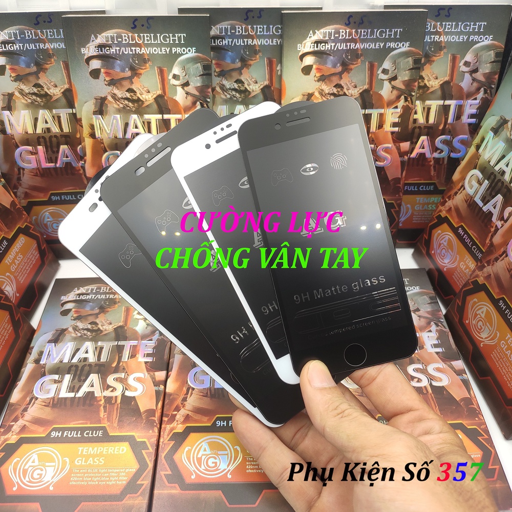 Cường lực iPhone chống vân tay game mượt full màn có hộp