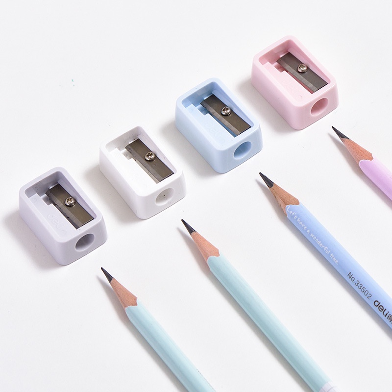 Đồ Gọt Chuốt Bút Chì Gỗ Deli Màu Pastel - Họa Cụ Hakuart