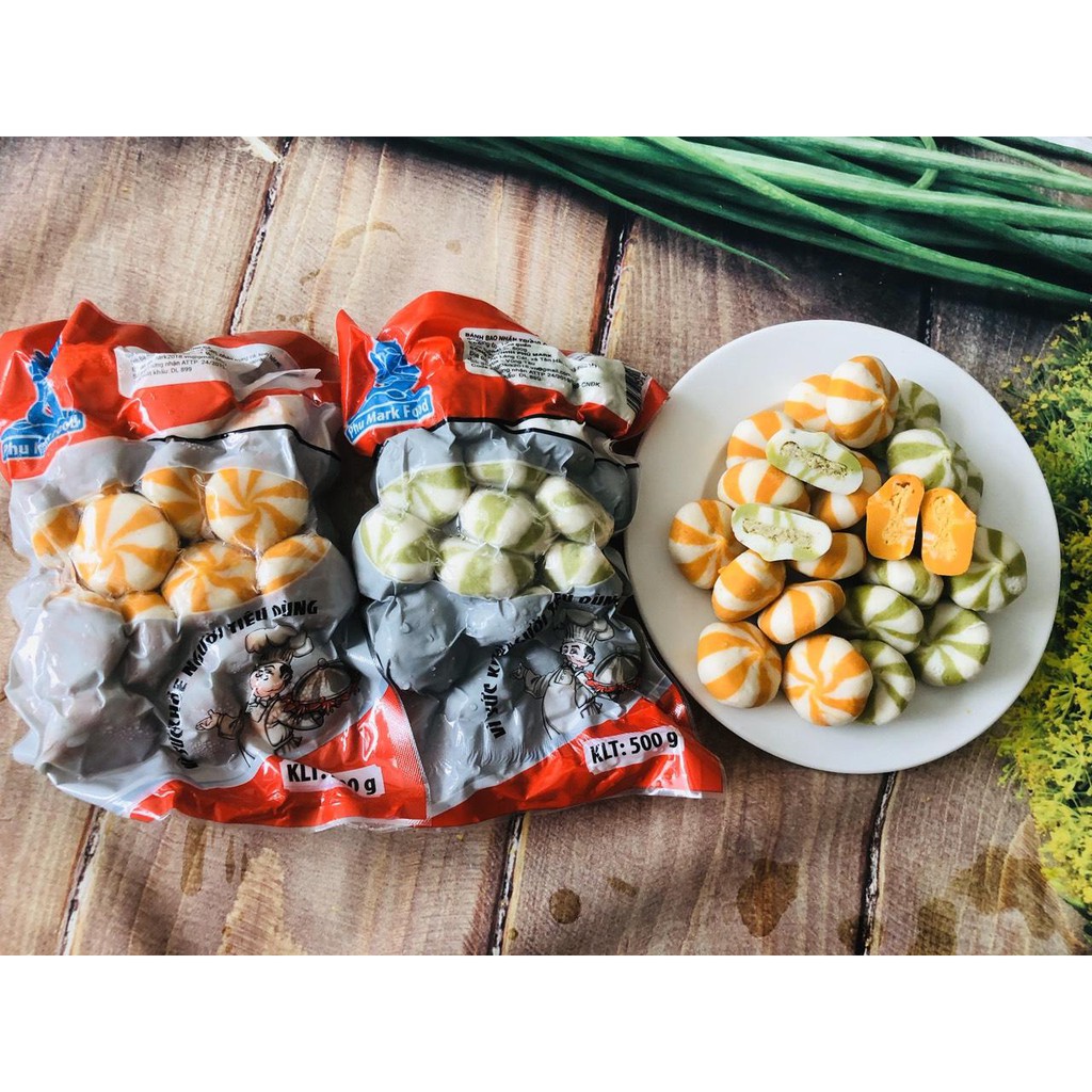 1kg hải sản nhân trứng cá nhím biển Phu Mark (màu xanh)